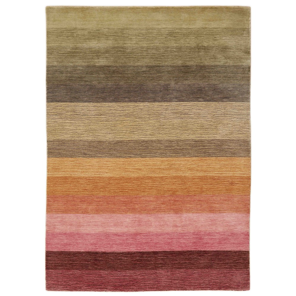 Leafs Modern Stripe HLC200289 Wool Rug in Multi